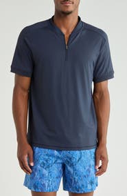 Rhone Momentum Tech Bomber Collar Polo