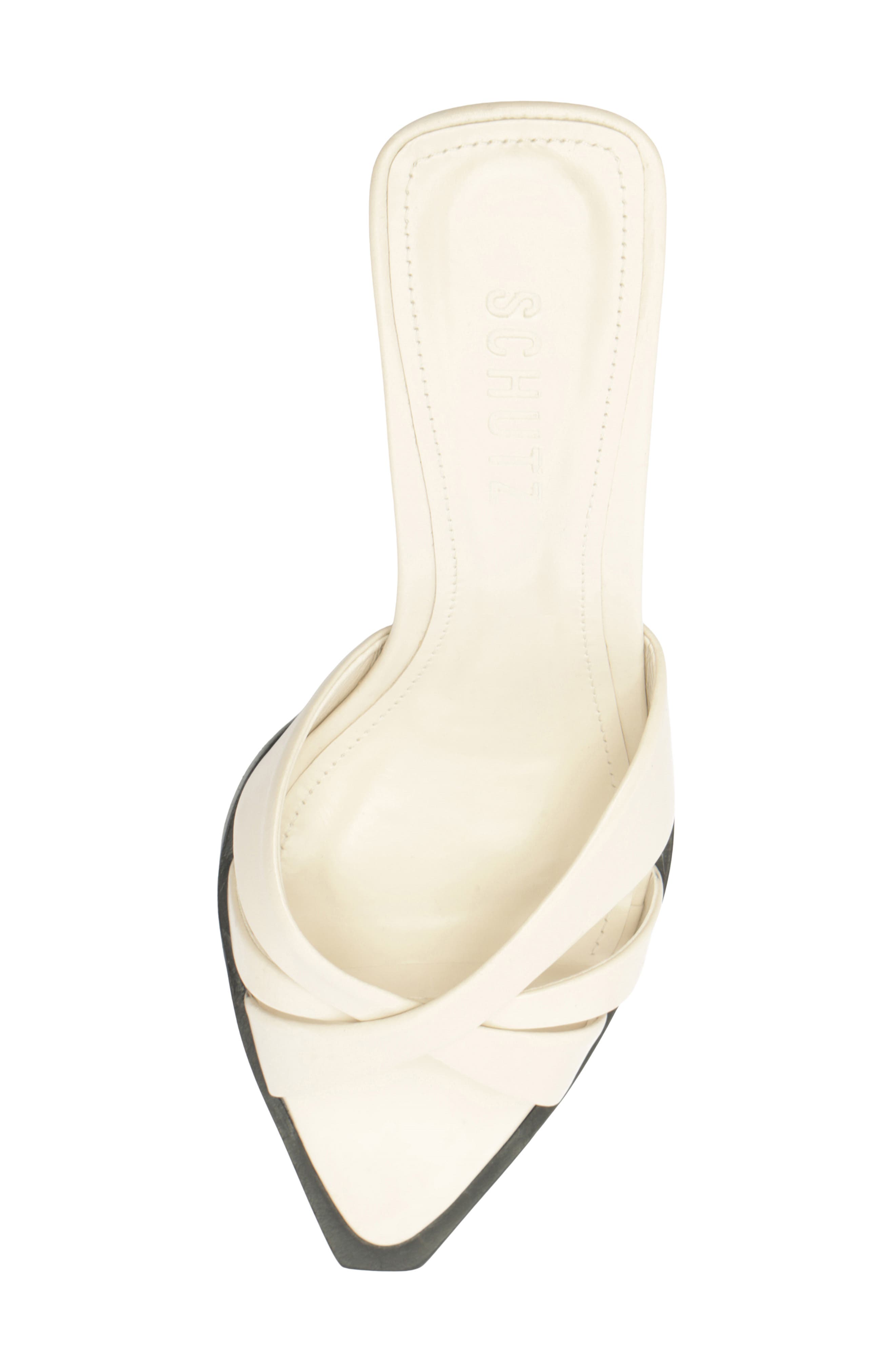 Keefa Leaf Mule, Alternate, color, SUGAR WHITE