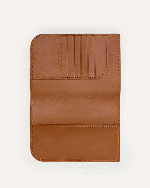 Want Les Essentiels De La Vie Want Les Essentiels Arch Smooth Leather Passport Cover In Cuero