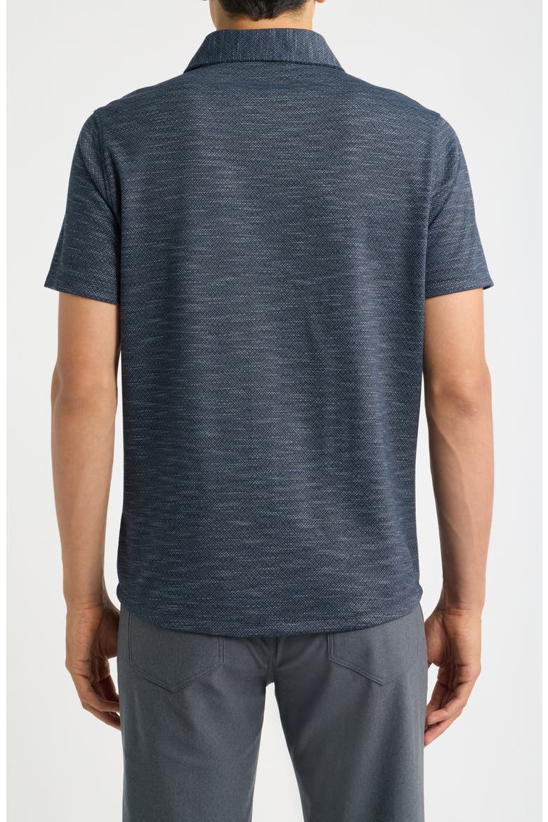 Zimmerman Short Sleeve Knit Button Up Shirt, Alternate, color, NAVY