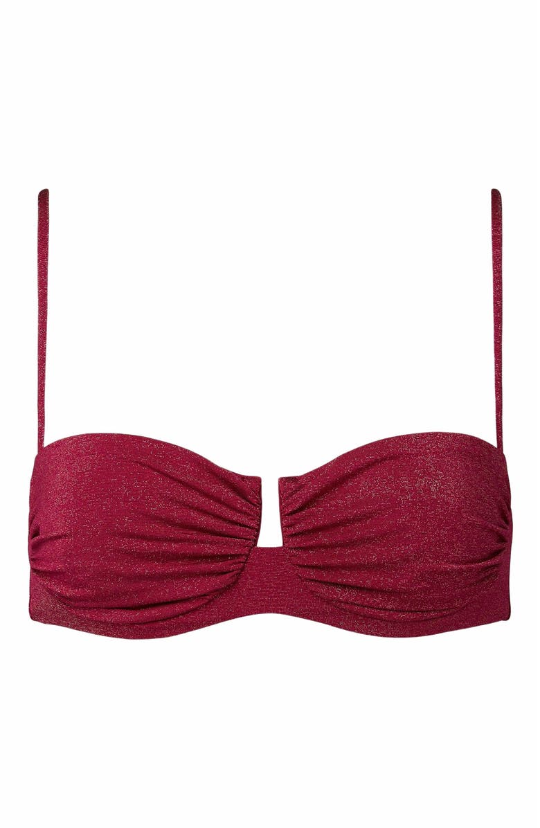 Onia Alessia Bikini Top, Alternate, color, Anemone
