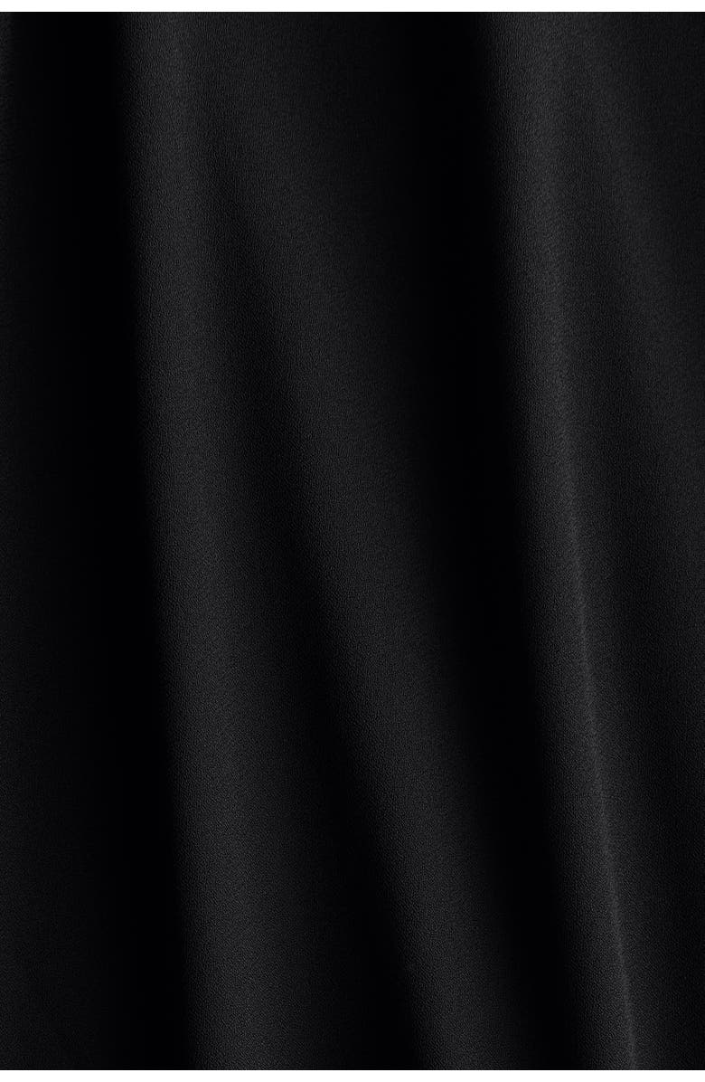 H&M Draped One-shoulder Dress, Alternate, color, Black