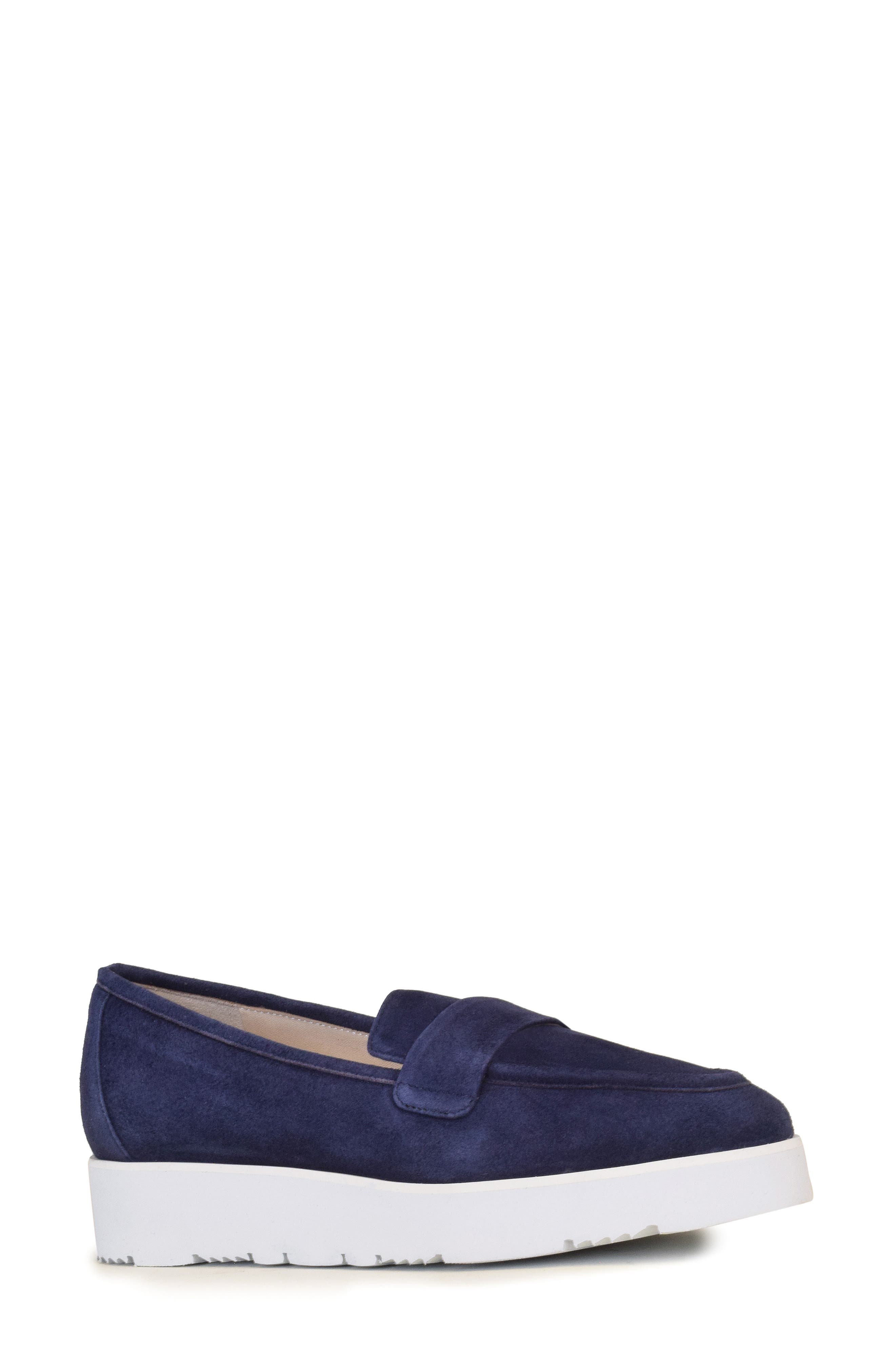 Amalfi by Rangoni Euforia Platform Loafer, Main, color, Navy