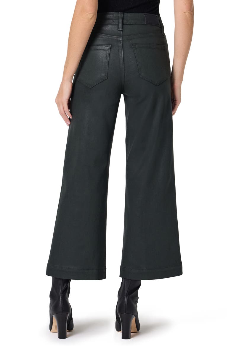 Anessa Wide Leg Jeans, Alternate, color, DARK ROSIN LUXE COATING