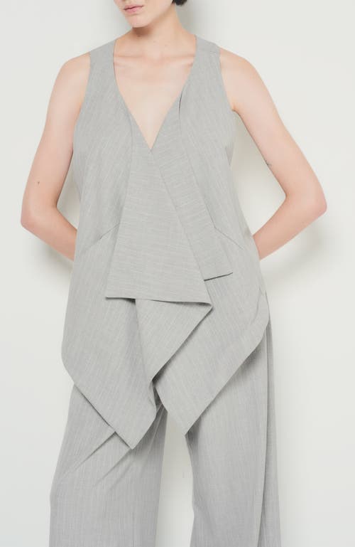 As By Df Luxembourg Vest In Gray Pinstripe