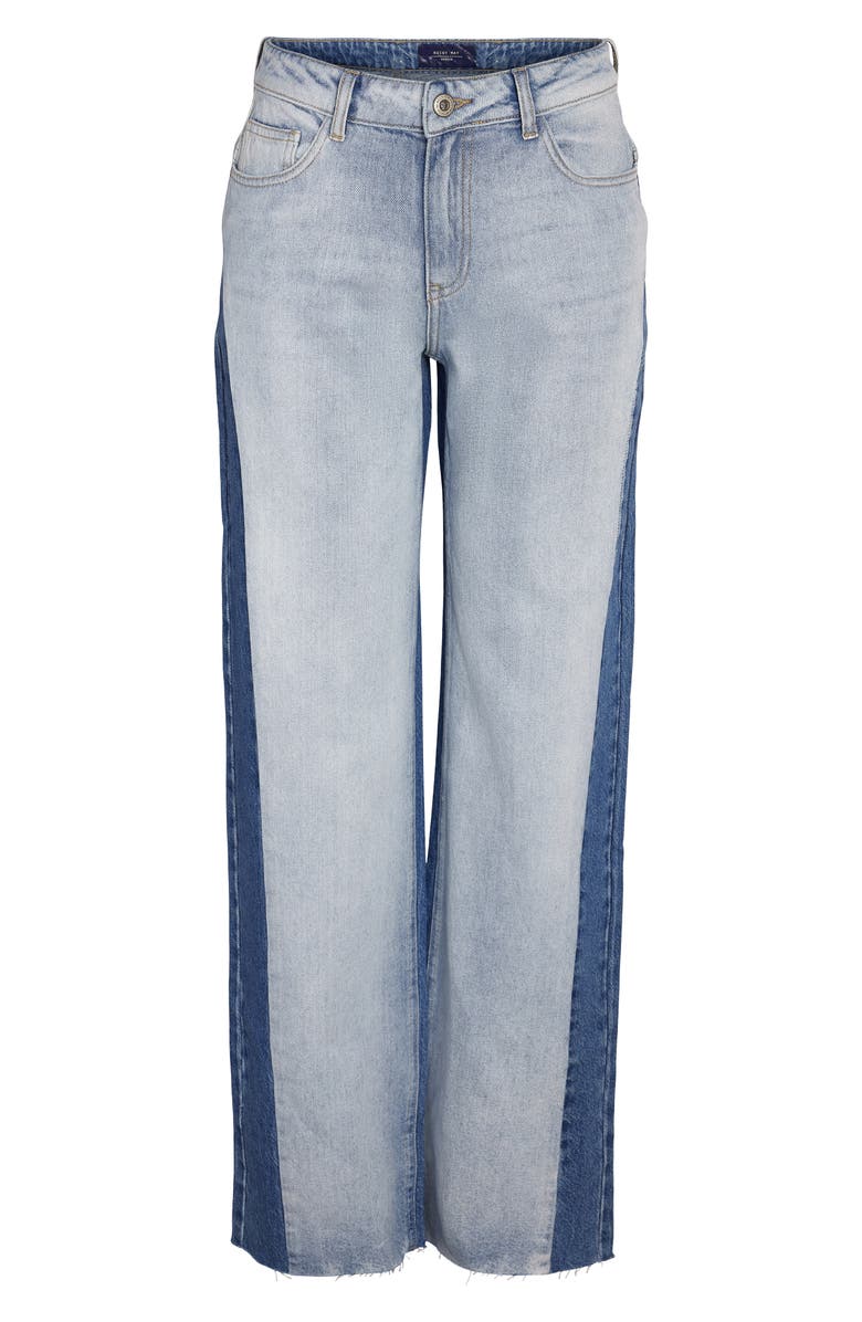 Noisy may Rinna Wide Leg Jeans, Alternate, color, Medium Blu Denim Colorblck