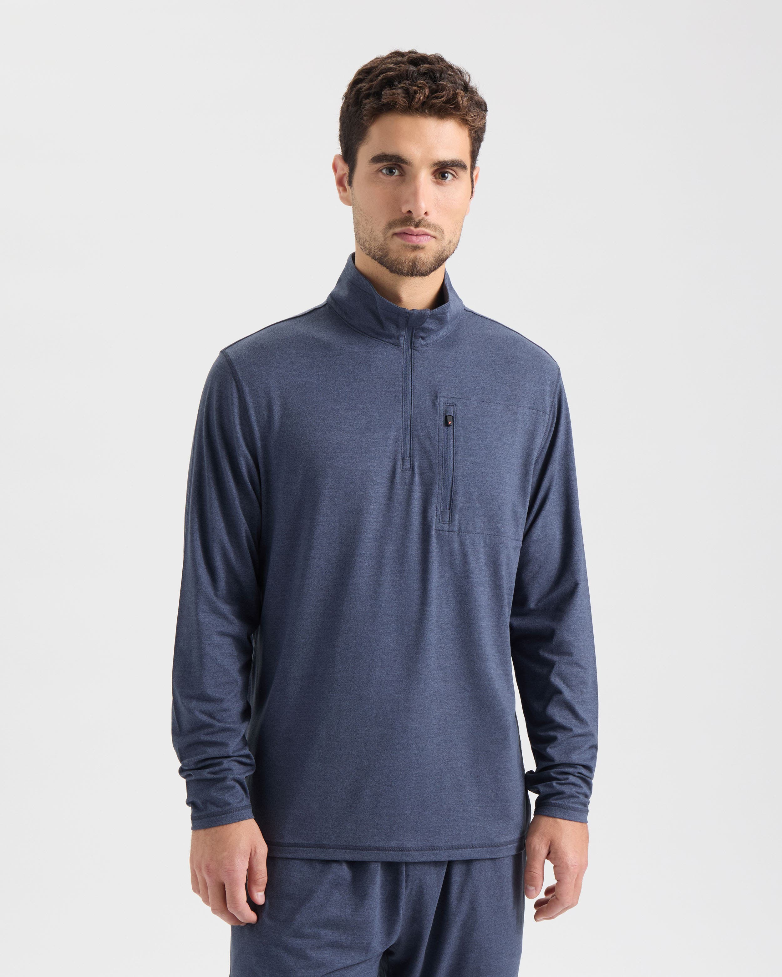 Stamina Zip Mock Neck Pullover