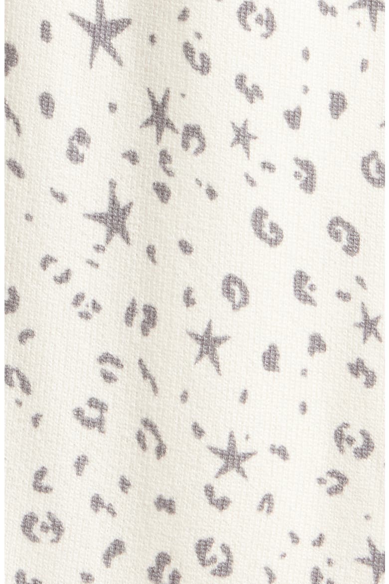 Print Long Sleeve Pajamas, Alternate, color, ANIMAL STARS