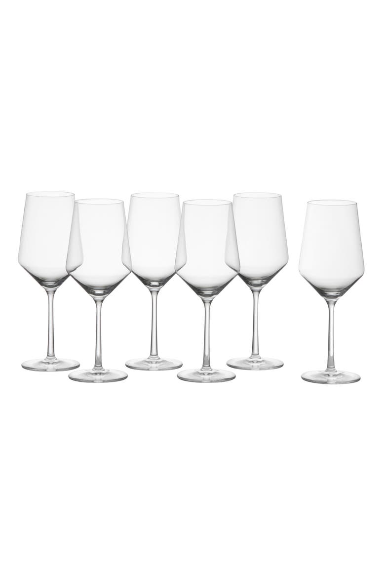 Pure Set of 6 Sauvignon Blanc Wine Glasses, Main, color, CLEAR