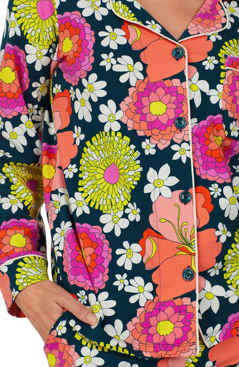 BedHead Pajamas x Trina Turk Print Stretch Cotton Jersey Pajamas, Alternate, color,