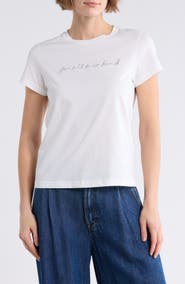 7 For All Mankind Embroidered Logo T-Shirt
