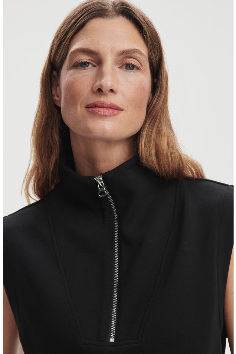 Magnolia 2.0 Sleeveless Half Zip, Alternate, color, BLACK