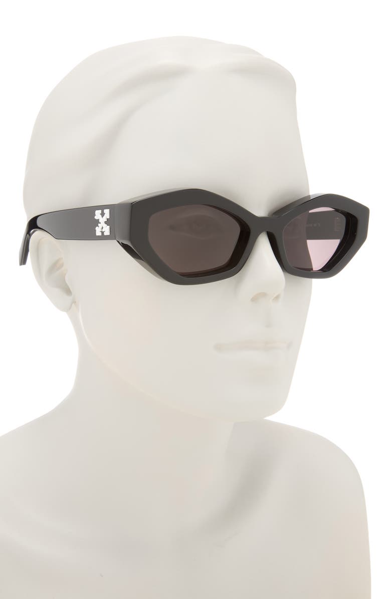 Off-White Hilo Cateye Sunglasses, Alternate, color, Black Dark Grey