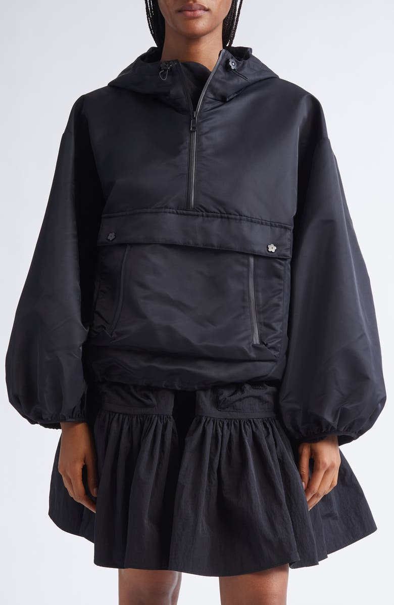Cecilie Bahnsen Beverly Technical Nylon Anorak, Main, color, Black