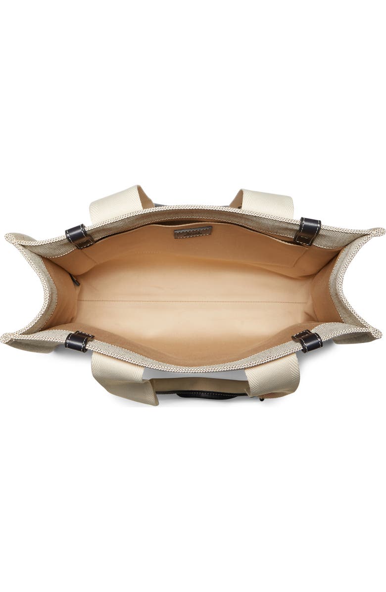 Chloé Medium Woody Logo Strap Canvas Tote, Alternate, color,