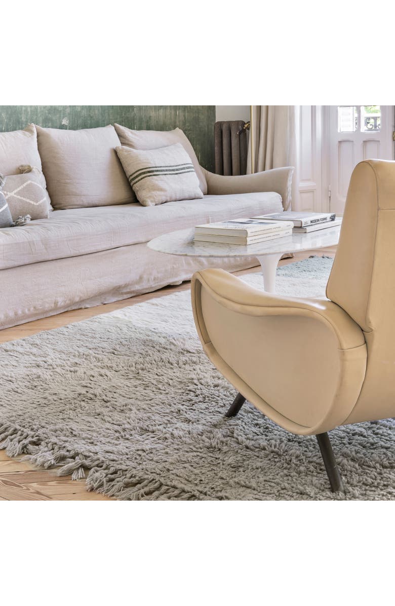 Lorena Canals Woolable Rug Into the Blue, Alternate, color, Smoke Blue