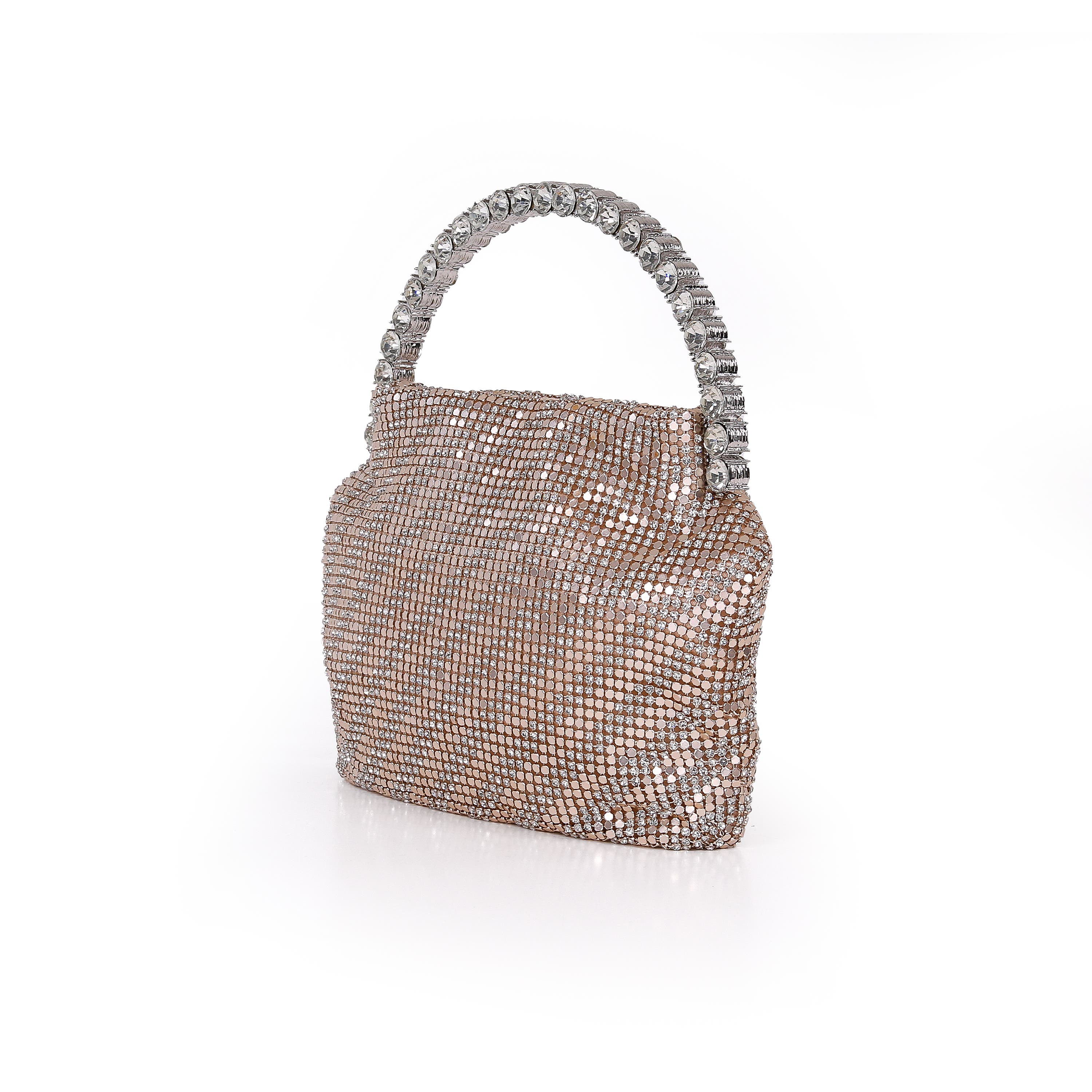 Effie Mesh Pouch Clutch, Alternate, color, Gold