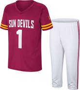 COLOSSEUM Youth Colosseum Maroon/White Arizona State Sun Devils Football Jersey and Pants Set