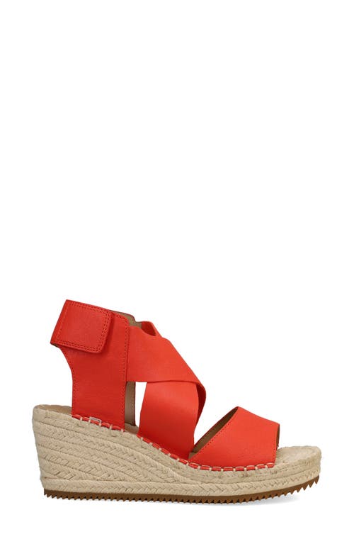 Eileen Fisher 'willow' Espadrille Wedge Sandal In Red Poppy