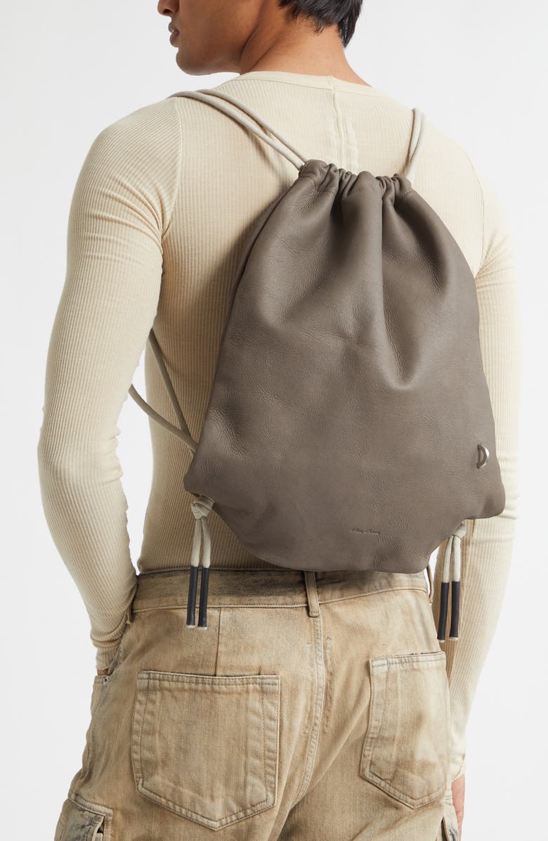 Rick Owens Drawstring Bag, Alternate, color, Dust/ Pearl