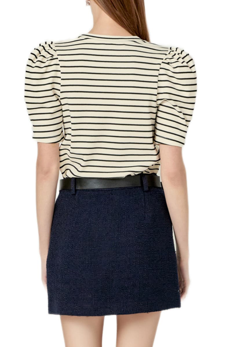 English Factory Puff Sleeve Top, Alternate, color,