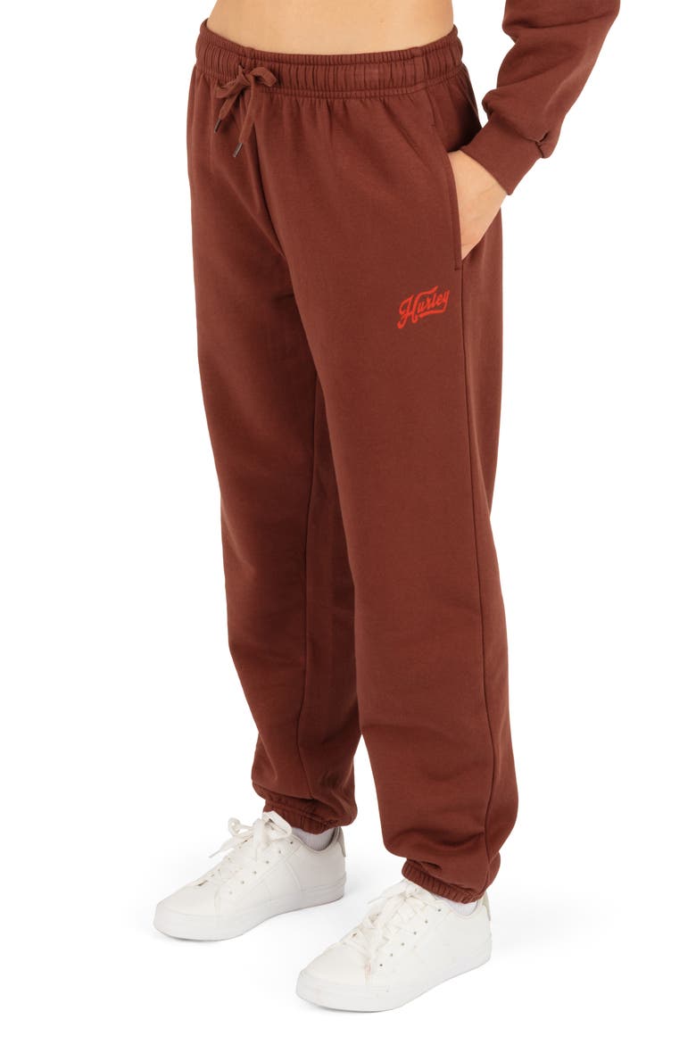 Vintage Pennant Sweatpants, Alternate, color, CAPPUCINO
