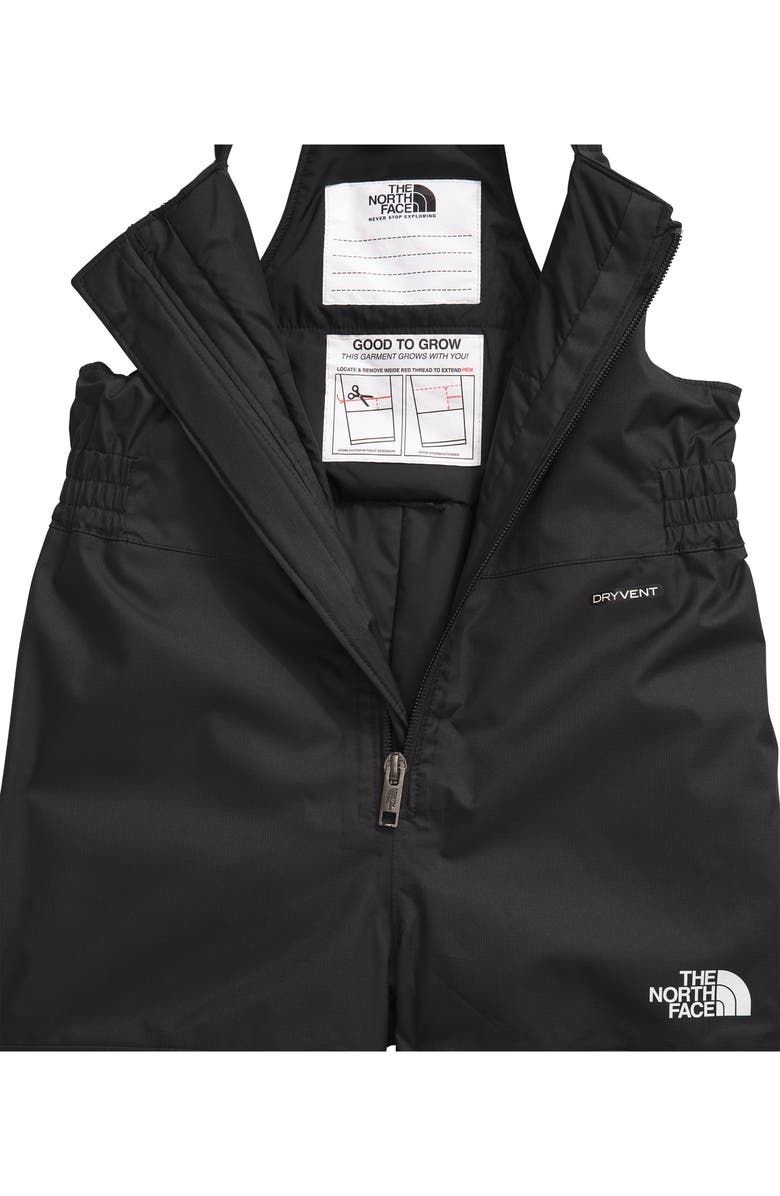The North Face Kids' Freedom Insulated Waterproof Snow Bibs, Alternate, color, Tnf Black