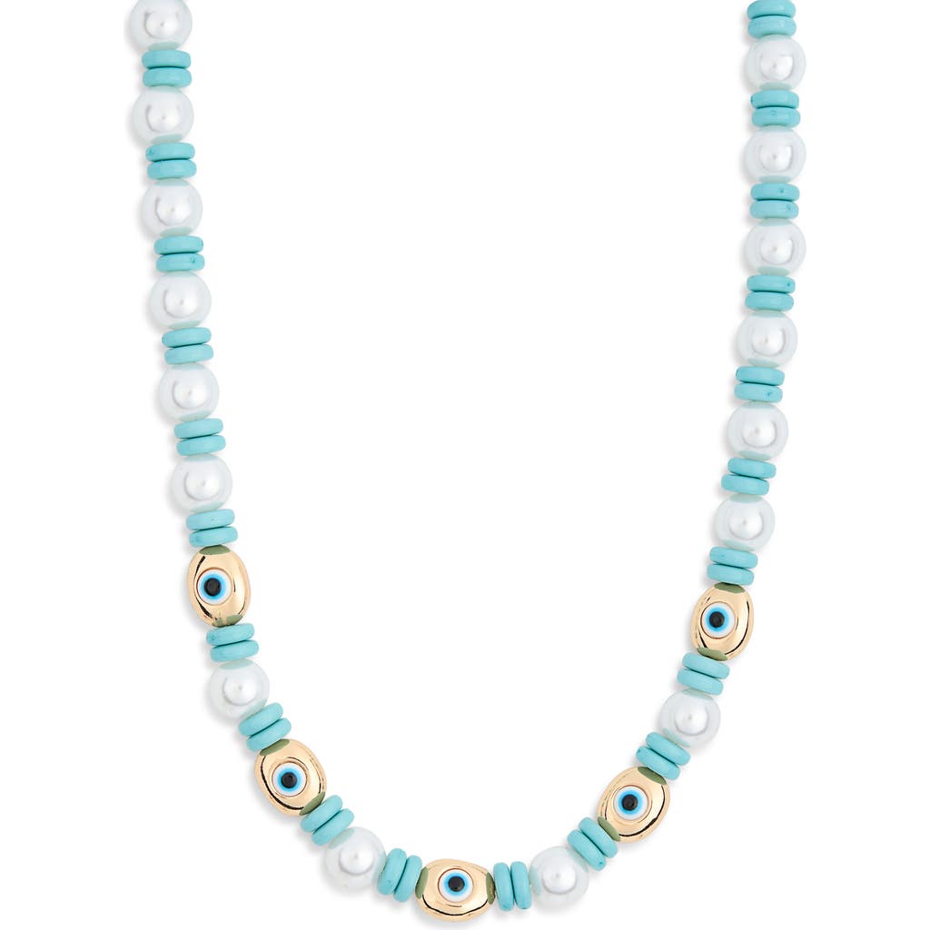 Baublebar Lindsey Evil Eye Beaded Necklace In Blue