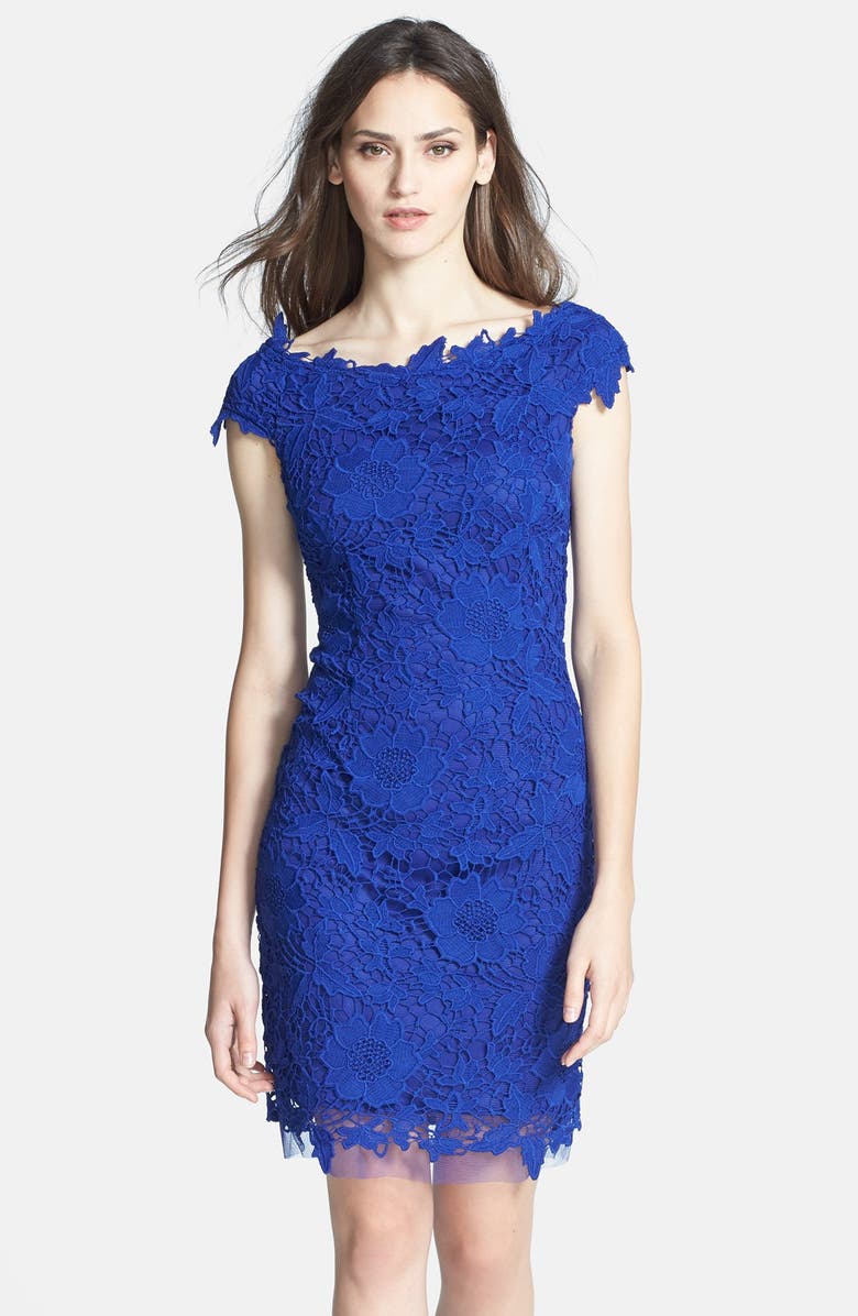 Betsy & Adam Lace Sheath Dress, Main, color, 