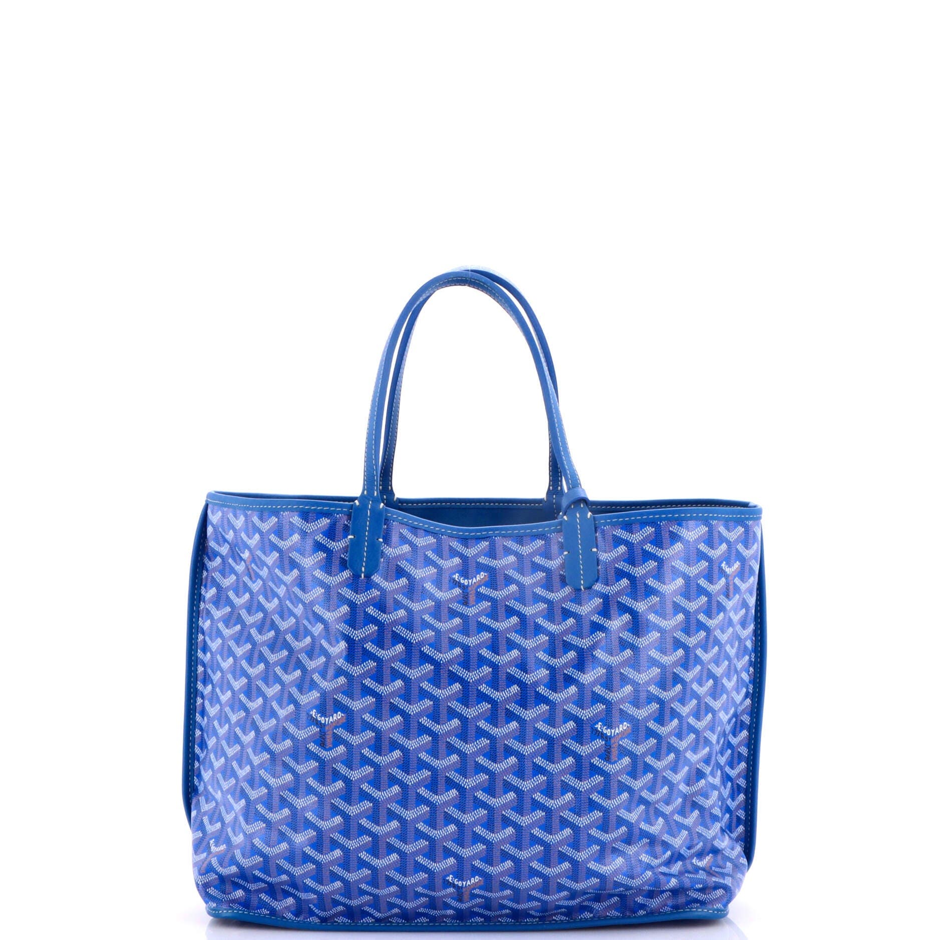 Pre-Owned Goyard Anjou Reversible Tote Coated Canvas PM, Alternate, color, Blue