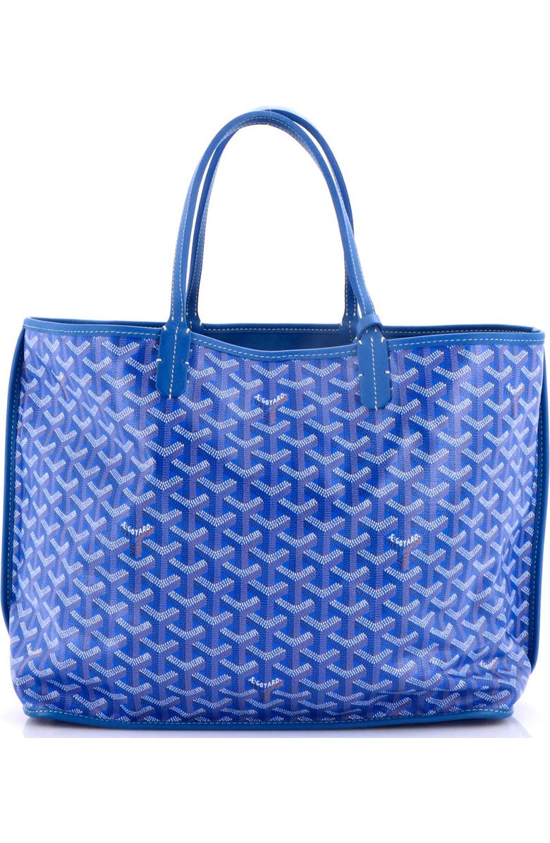 Pre-Owned Goyard Anjou Reversible Tote Coated Canvas PM, Alternate, color, Blue