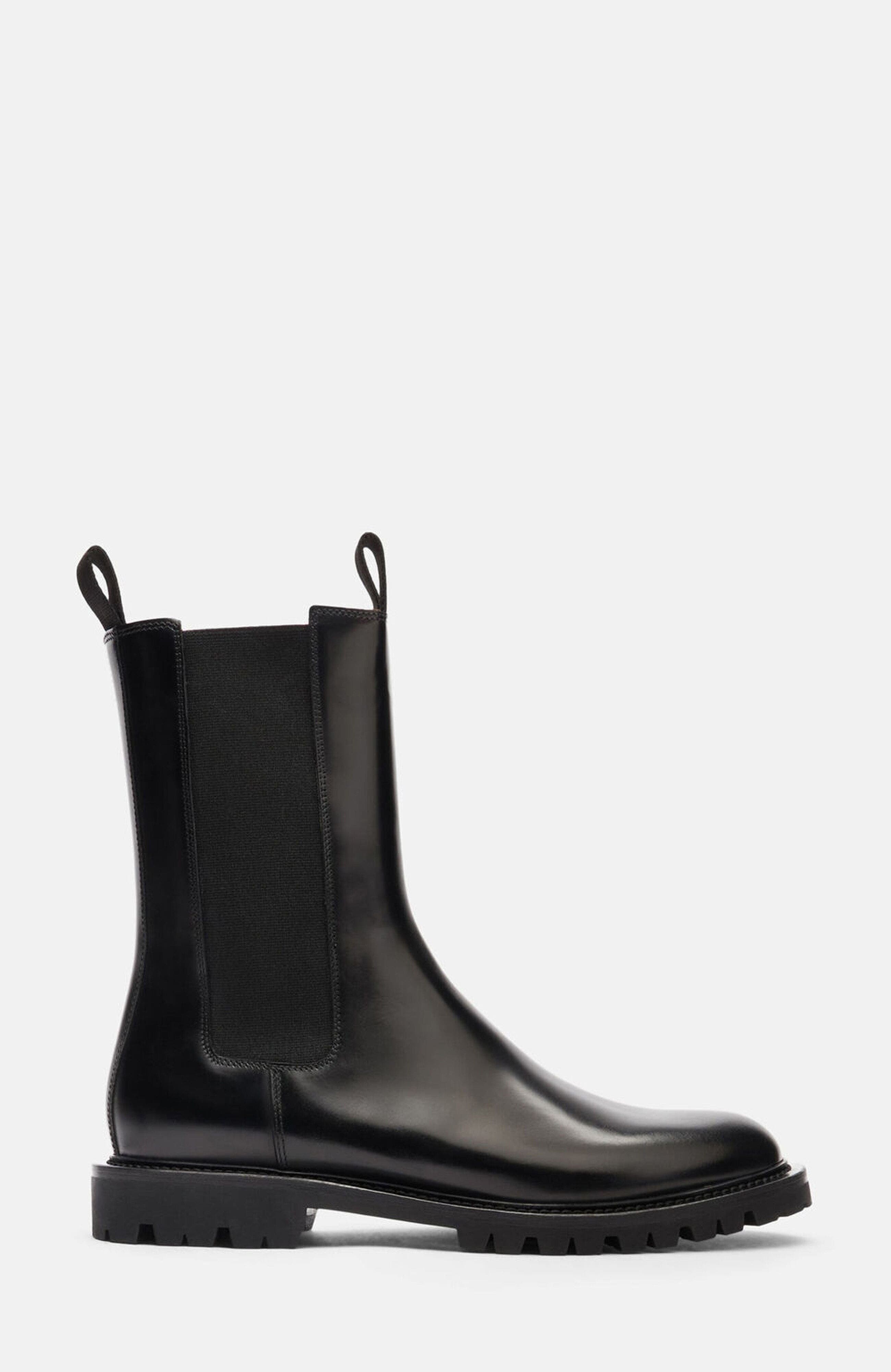 SCAROSSO Wooster Chelsea Boots, Alternate, color, Black - Brushed Calf