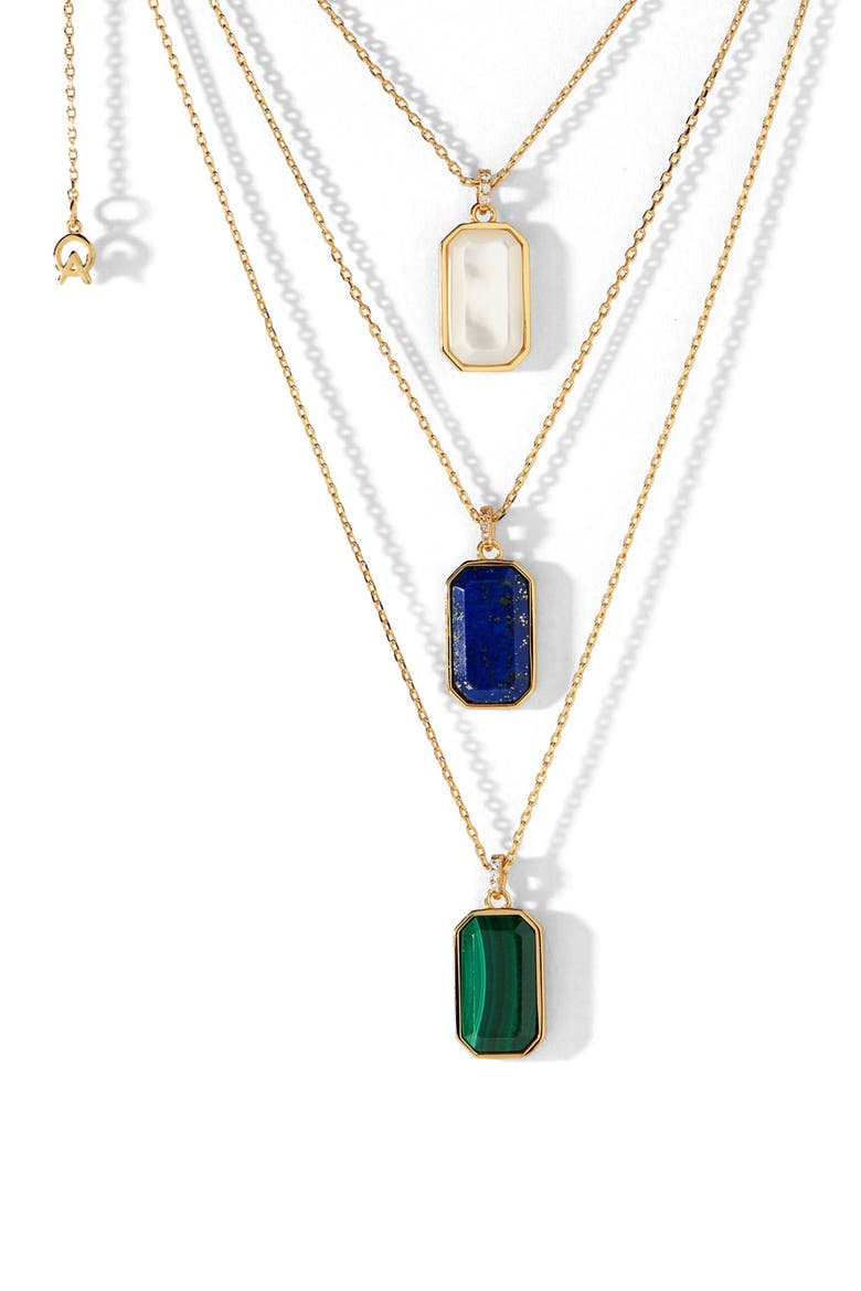 The Tessa Tag Necklace, Alternate, color, Lapis