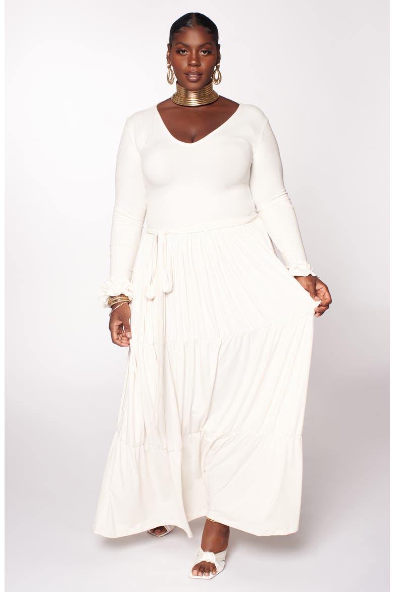 Blissful Long Sleeve Maxi Dress, Alternate, color, IVORY