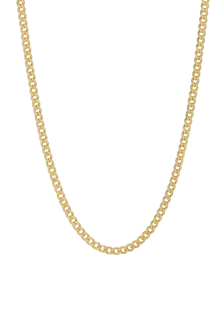 Men's Cuban Chain Necklace, Main, color, GOLD