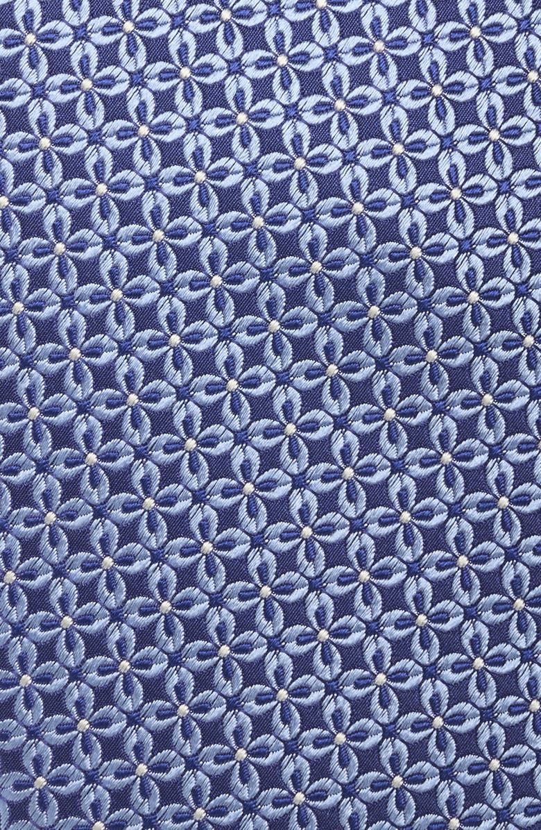 David Donahue Floral Silk Tie, Alternate, color, Sky