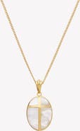 Rizen Jewelry Mother Of Pearl Cross Pendant Necklace