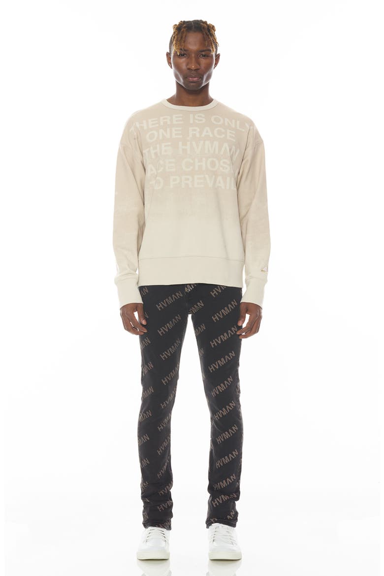 Cotton Graphic Sweatshirt, Alternate, color, CREAM