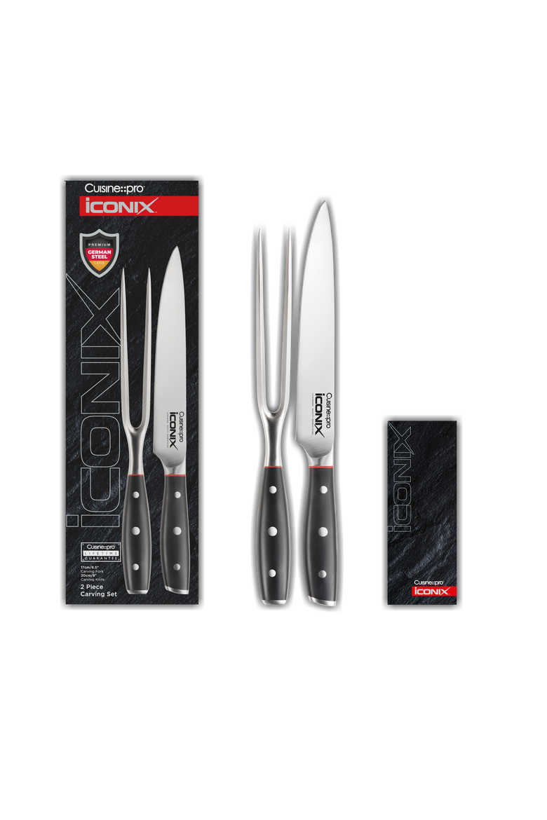 iconiX® Carving Knife Set, Alternate, color, Black
