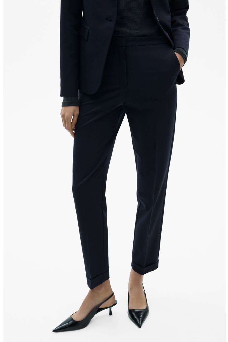 Straight Leg Suit Pants, Main, color, DARK NAVY