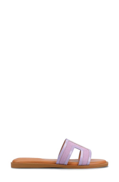 Shop Journee Collection Primah Slide Sandal In Lilac