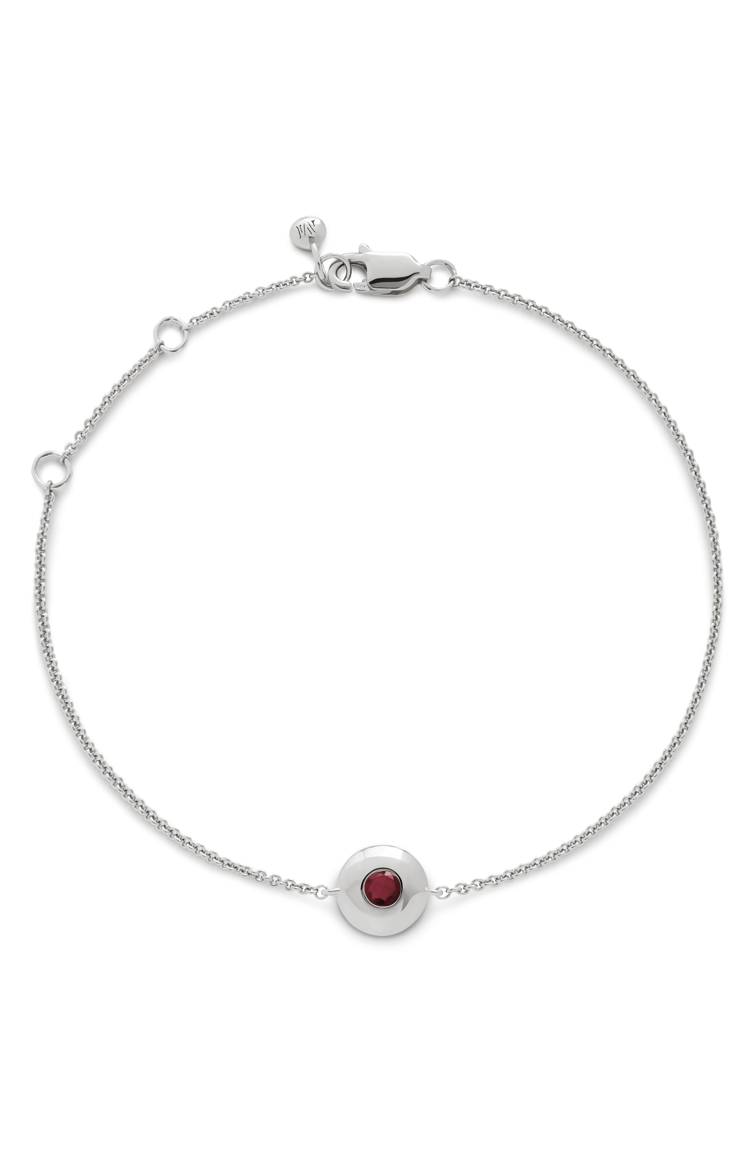 selected STERLING SILVER / RUBY