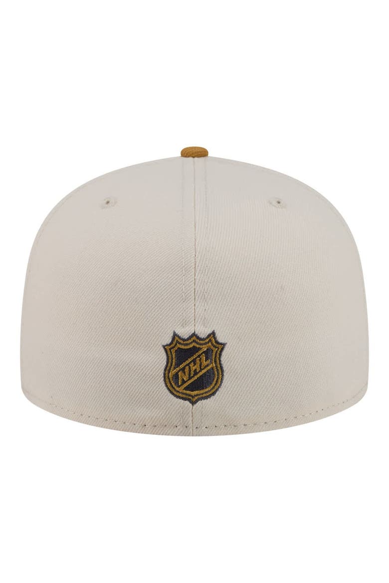 Men's New Era  Cream/Tan Los Angeles Kings Colorpack Two-Tone 59FIFTY Fitted Hat, Alternate, color, Cream