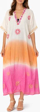 RANEES <p>Long Ombré Cotton Cover-Up</p>