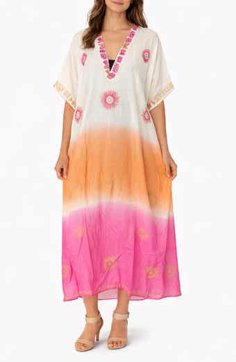 Long Ombré Cotton Cover-Up