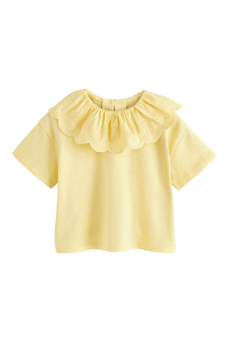 Kids' Frill Collar T-Shirt, Main, color, YELLOW