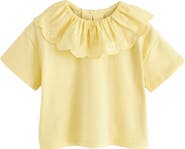 NEXT Kids' Frill Collar T-Shirt
