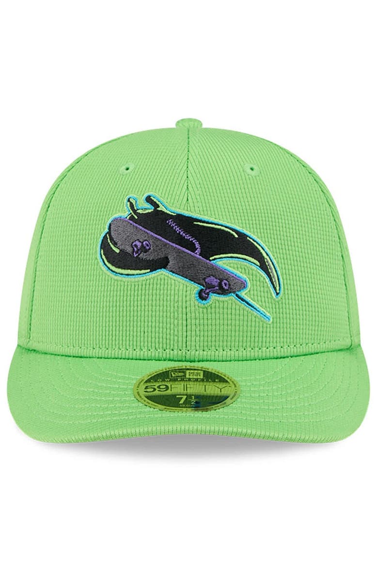 New Era Men's New Era Neon Green Tampa Bay Rays City Connect Batting Practice Low Profile 59FIFTY Fitted Hat, Alternate, color, Neon Green
