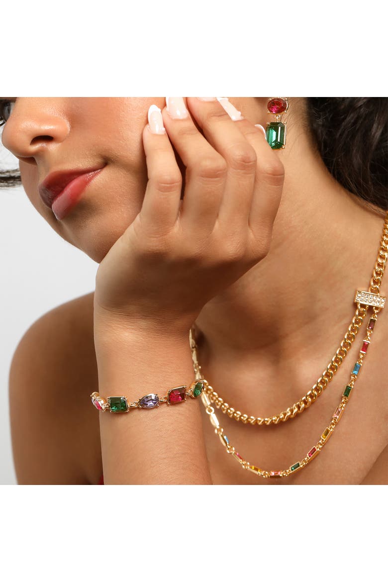 Multi-Stone Gem Bracelet, Alternate, color, Multicolor