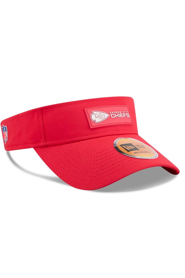 Men's New Era Red Kansas City Chiefs 2025 Sideline  Visor, Alternate, color, Red